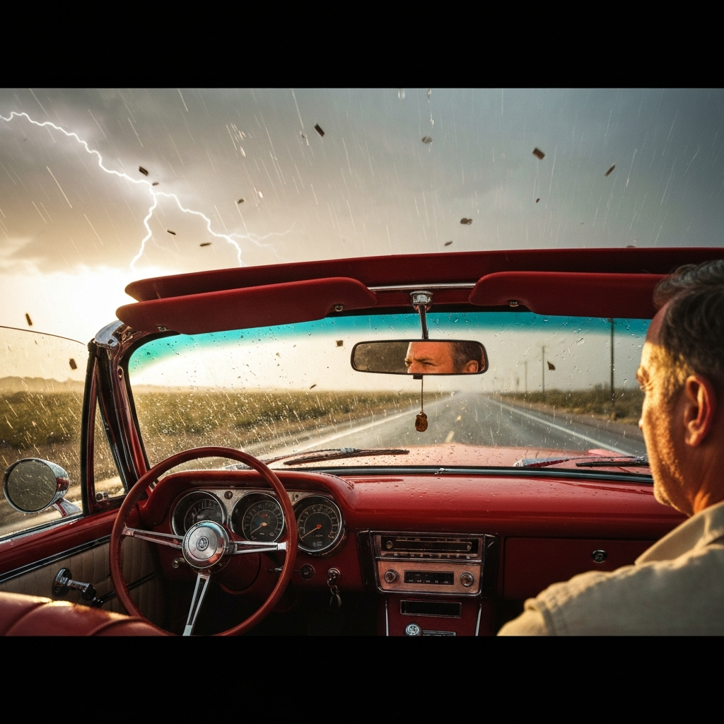 Driving in Southern Arizona Monsoon