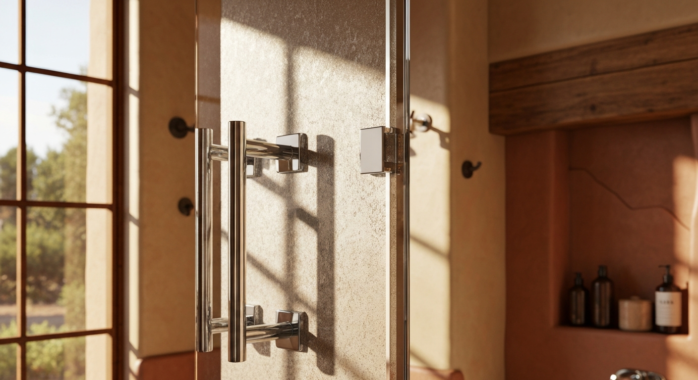 Premium Hinged Shower Door Hardware Premium hinged shower door hardware and tempered glass