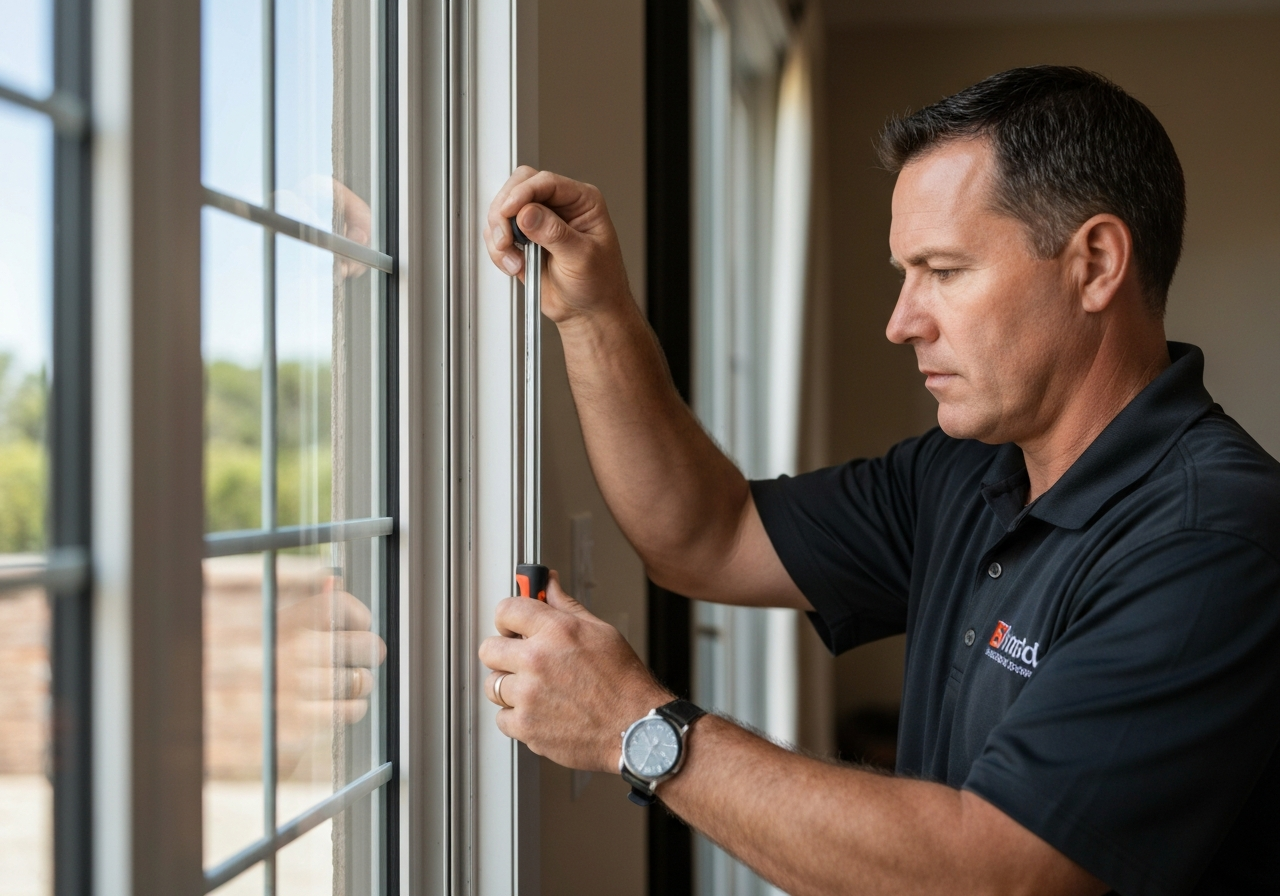 Sliding patio door glass repair